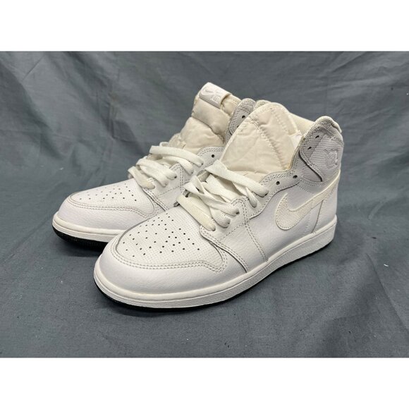 Nike Boys Jordan 1 Retro High (GS) 2017 White Perforated Size 7 NEW NO BOX! - Picture 4 of 11
